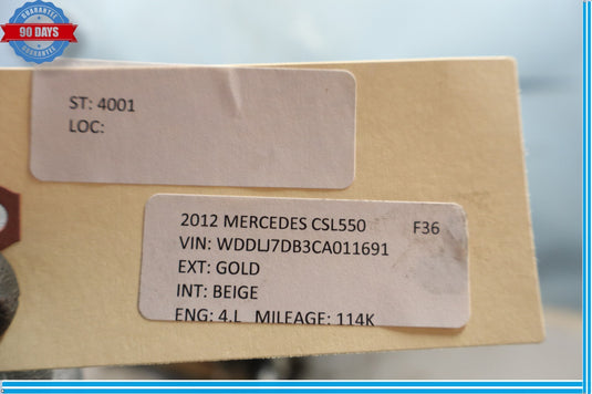 Mercedes W218 CLS550 E550 Engine Motor 4.6L V8 Bi turbo RWD 278.922 OEM 114K MI