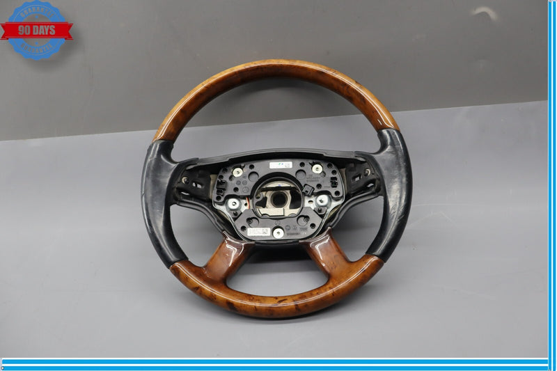 Load image into Gallery viewer, 07-10 Mercedes W221 S550 CL550 Driver Steering Wheel w/ Paddle Shifters Wood Oem
