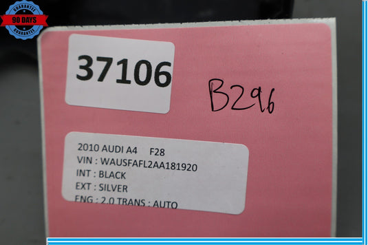 08-18 Audi A4 A4 Quattro Front Left Driver Side Seat Inner Cap Cover Trim Oem