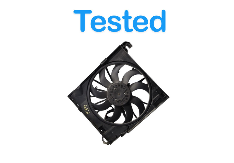 Load image into Gallery viewer, 10-19 Jaguar XF XJ X250 Engine Motor Cooling &amp; AC Condenser Radiator Fan Oem
