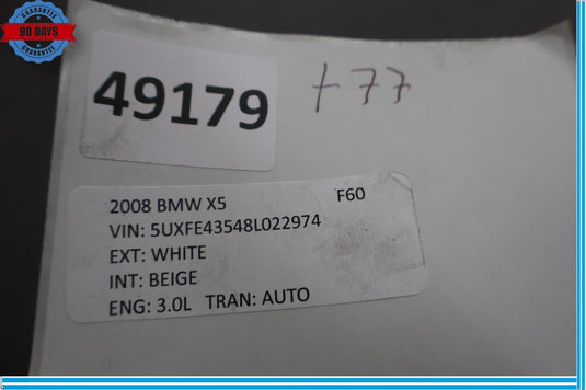 07-13 BMW X5 E70 Front Left Fender Wheel Arch Cover Molding Trim Oem