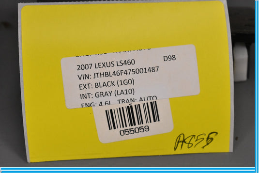 07-12 Lexus LS460 Left Driver Side Dash Wood Trim Molding 5547150010 Oem