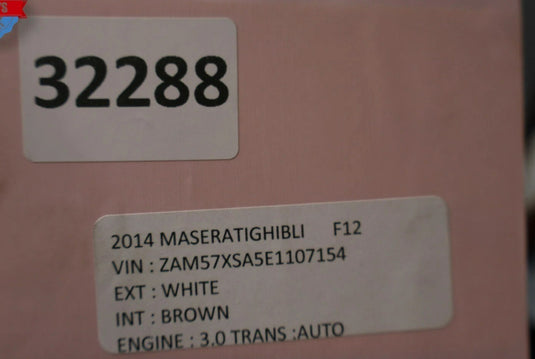 14-17 Maserati Ghibli Rear Suspension Subframe Crossmember Frame 06700075690 Oem
