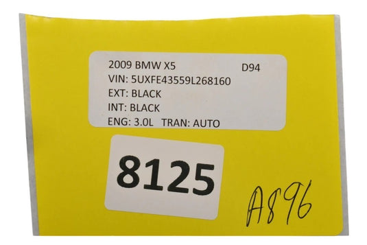 BMW E70 X5 07-13 Left Front Driver Seatbelt Seat Belt Buckle BLACK 72117171967