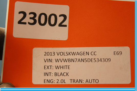13-17 Volkswagen CC Rear Suspension Cradle Crossmember Subframe Oem