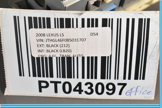 10-12 Lexus LS460l Dash Display w/Switches & AirVent w/Navigation 5540550110 Oem