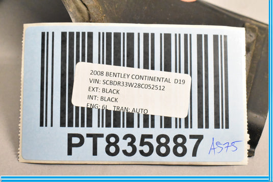 06-12 Bentley Continental Right Passenger Facelift Trunk Cover 3W7853596B Oem