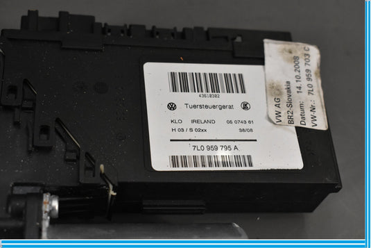 03-10 Porsche Cayenne 955 957 Rear Left Side Door Window Regulator Motor Oem