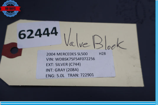 03-06 Mercedes R230 SL500 Front / Rear Hydraulic Suspension Valve Block Oem