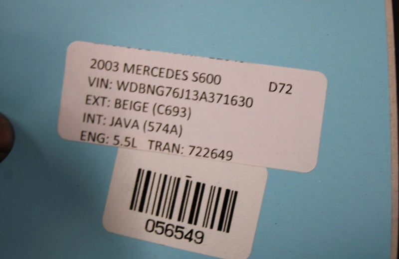 Load image into Gallery viewer, 00-06 Mercedes S600 S500 W220 Rear Bumper Insert Panel Inner Support Bracket Oem
