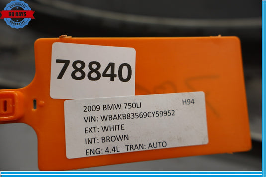09-12 BMW 750i 750Li Rear Lower Bumper Cover Assembly Trim Panel Oem