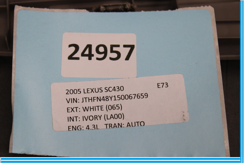 Load image into Gallery viewer, 02-10 Lexus SC430 Rear Trunk Floor Finish Sill Plate 5838724020 Oem
