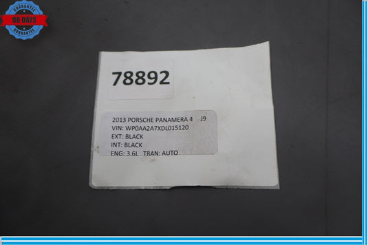 10-16 Porsche Panamera Rear Right Passenger Side Quarter Window Auto Glass Oem