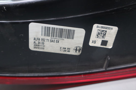 17-21 ALFA Romeo Giulia Rear Left Driver Side Tail Light Taillight Lamp Oem