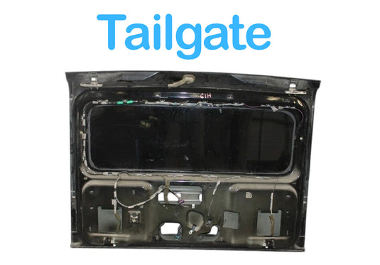 03-09 Hummer H2 Tailgate Liftgate Back Door Shell Panel W/ Glass 10384904 Oem