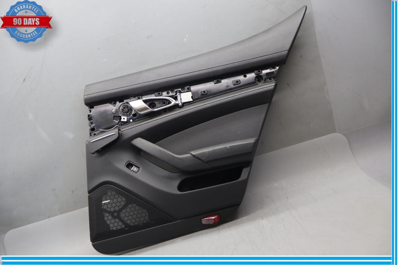 Load image into Gallery viewer, 10-16 Porsche Panamera Rear Right Side Interior Door Panel Cover Black Oem
