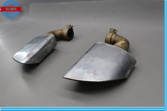 11-17 Volkswagen Touareg Rear Left & Right Side Exhaust Tail Pipe Tip Oem