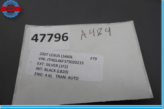 07-17 Lexus LS460 LS460L Rear Right Side Door Upper Speaker Mark Levinson Oem