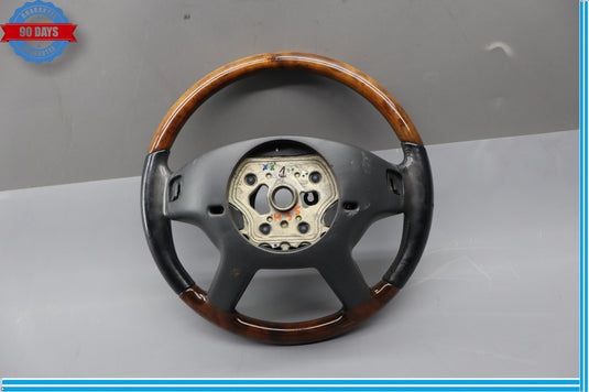 07-10 Mercedes W221 S550 CL550 Driver Steering Wheel w/ Paddle Shifters Wood Oem