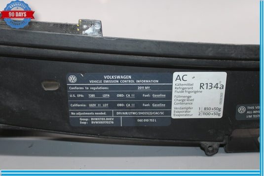 11-17 Volkswagen Touareg Radiator Core Support Upper Tie Bar Carrier Oem