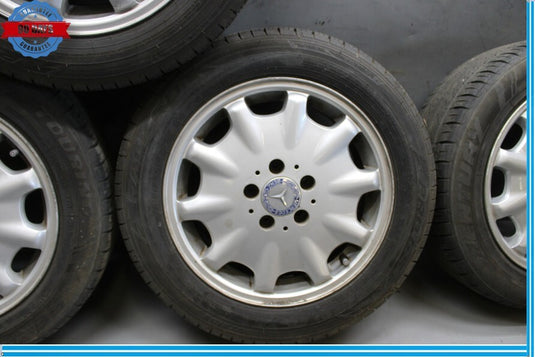 95-99 Mercedes W210 E320 E430 Complete Wheel Tire Rim Set of 4 Pc 7.5Jx16H2 Oem