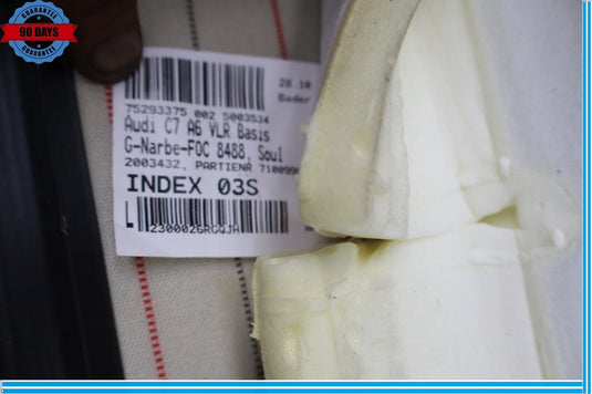 12-18 Audi A6 Quattro Front Right Passenger Side Upper Seat Cushion Oem