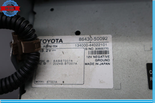 07-12 Lexus LS460 Display Navigation GPS Radio Screen Head Unit Oem