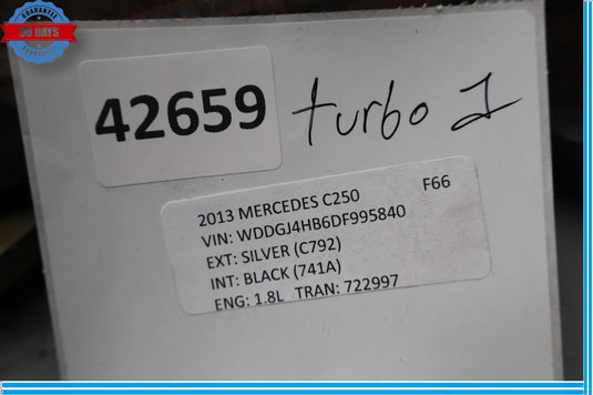 12-15 Mercedes W204 C250 C350 Engine Motor Turbocharger Exhaust Manifold Oem