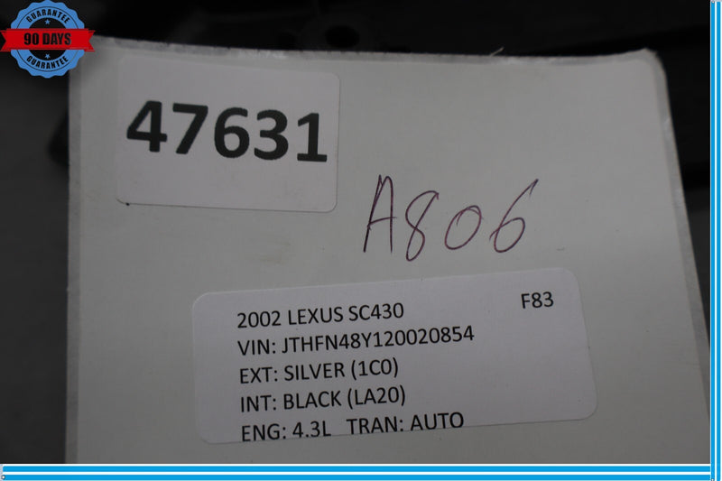 Load image into Gallery viewer, 02-10 Lexus SC430 Front Right Passenger Side Seat Cushion Cover Trim Oem
