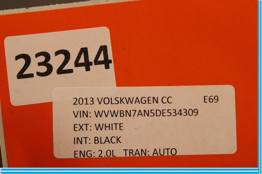 09-17 Volkswagen CC Air Conditioning  A/C AC Compressor Oem