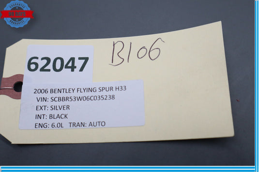 06-07 Bentley Continental Flying Spur Front Right Seat Adjustment Switch Oem