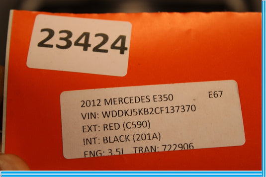 10-17 Mercedes E350 E550 W207 Front Left Lower Bottom Seat Cushion Oem