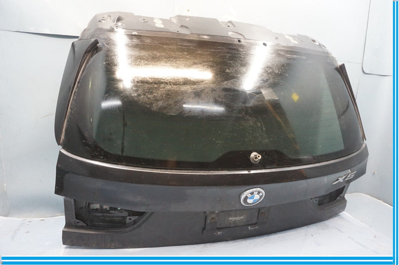 Load image into Gallery viewer, 14-18 BMW X5 X6 Rear Trunk Liftgate Back Door Tailgate W/ Window Glass Black Oem
