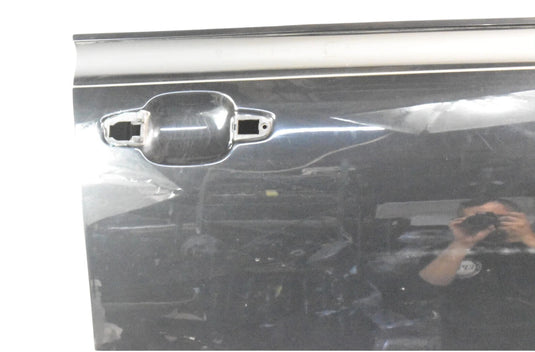 12-17 Audi A7 Front Right Passenger Side Exterior Door Shell Panel Black OEM