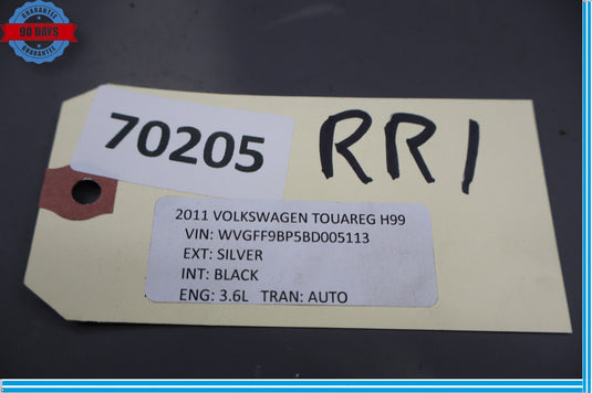 11-17 Volkswagen Touareg Left Side Roof Rail Rack Luggage Carrier Molding Oem
