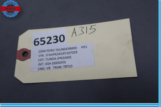 02-05 Ford Thunderbird Left Side Hard Top Lock Latch Trim Cover 1W6376505A01 Oem