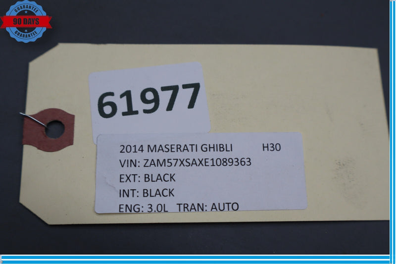 Load image into Gallery viewer, 14-17 Maserati Ghibli M157 SQ4 Rear Bumper Cover w/ Parking Sensor Black Oem
