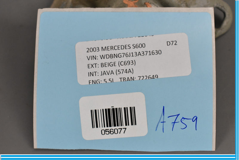 Load image into Gallery viewer, 00-06 Mercedes S500 S600 CL500 CL600 W220 Crossmember Bracket Oem
