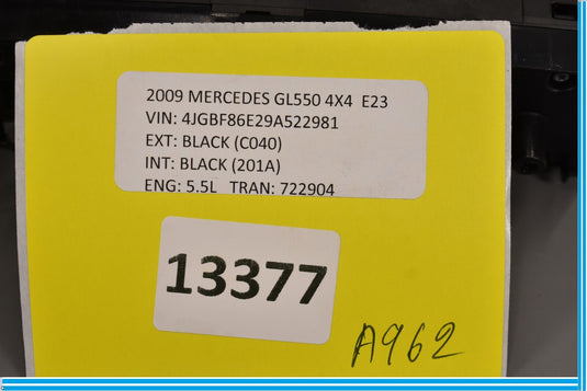 07-12 Mercedes GL450 GL550 Front Left Driver Side Door Window Control Switch Oem
