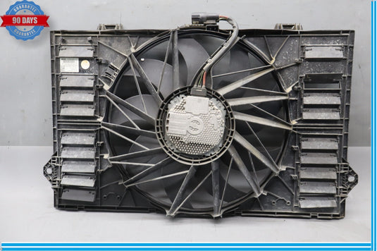 10-16 Porsche Panamera Radiator Engine Electric Cooling Fan Shroud ASSY Oem