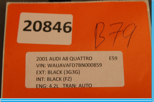 11-18 Audi A8 Quattro A8L Left Or Right B Pillar Tweeter Speaker Bose Oem