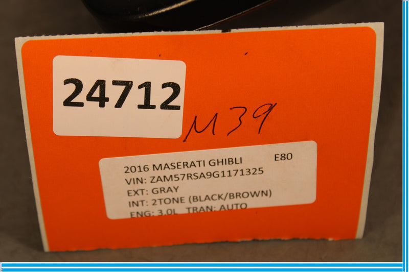 Load image into Gallery viewer, 14-17 Maserati Ghibli Front Left Side Mirror Door Rear View Black Oem
