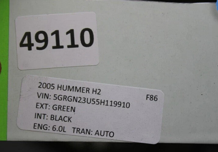 Load image into Gallery viewer, 03-09 HUMMER H2 Rear Left Driver Side Door Shell Panel 10396625 Oem
