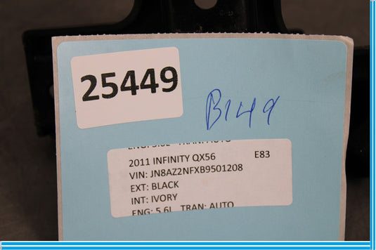 11-13 Infiniti QX56 Front Left Driver Side Door Pull Handle Bracket Black Oem