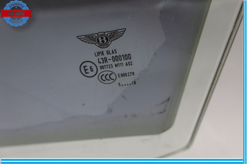 Load image into Gallery viewer, 06-12 Bentley Continental Flying Spur Front Left Side Door Window Glass Oem
