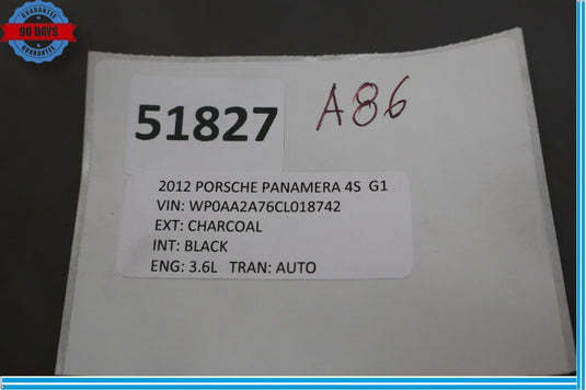10-16 Porsche Panamera Front Right Side A Pillar Trim Cover Panel Oem