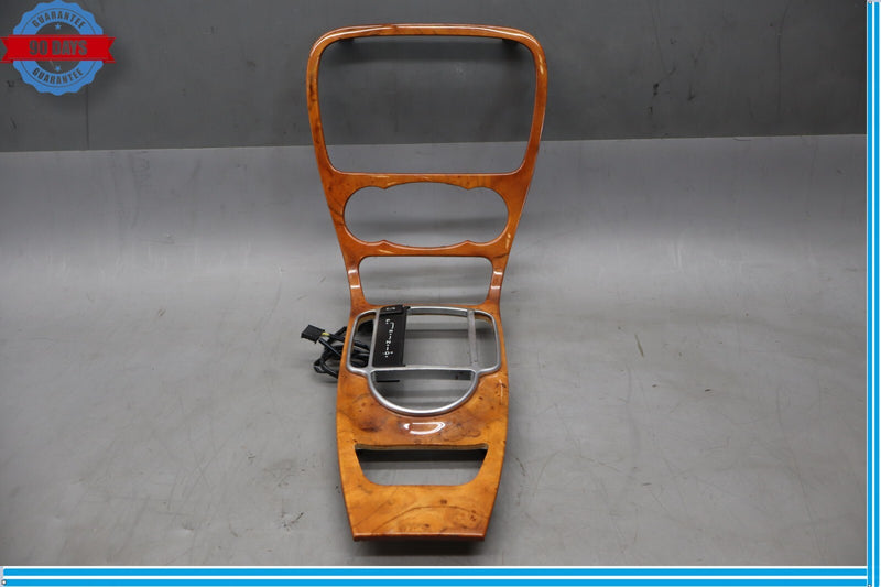 Load image into Gallery viewer, 03-12 Mercedes R230 SL500 Center Console Trim Bezel Walnut Wood Oem
