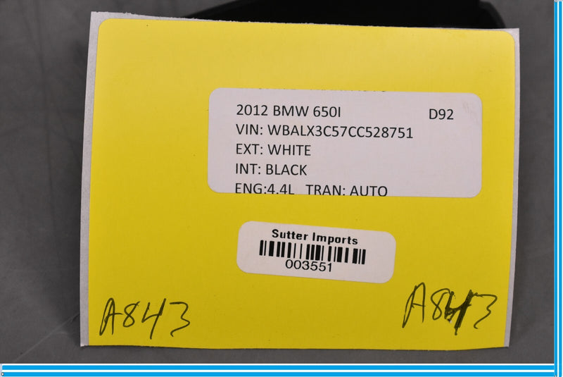 Load image into Gallery viewer, 12-18 BMW 650i 640i F12 Front Right Passenger Seat Rail Lower Cover Trim Oem
