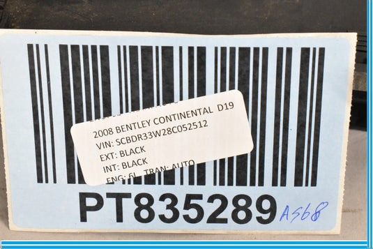 06-12 Bentley Continental Front Right Passenger Seat Control Unit Cover Oem