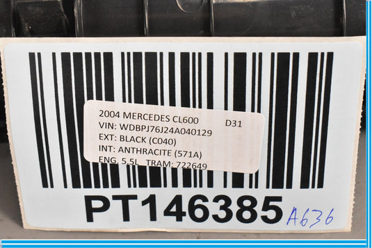 00-06 Mercedes CL500 CL600 W215 Front Left Driver Seat Storage Compartment Oem